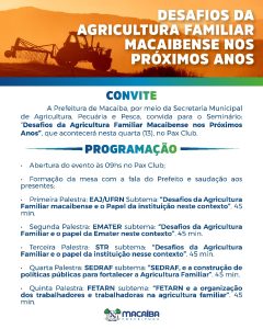 Desafios da Agricultura Familiar macaibense nos Próximos anos